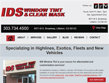 Tablet Screenshot of idswindowtint.com